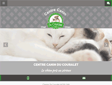 Tablet Screenshot of centrecanin-couralet.com